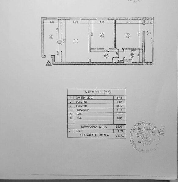 Iancului, apartament 3 camere 65 mp, la 3 minute de metrou, etaj 9/10